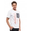 BISTON ΚΟΝΤΟΜΑΝΙΚΟ  T-SHIRT ΜΕ ΤΥΠΩΜΑ 47-206-064 WHITE