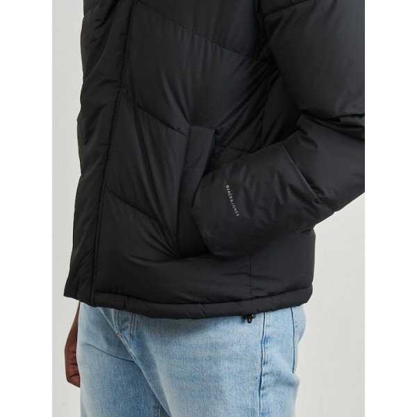 JACK & JONES ΑΝΔΡΙΚΟ ΜΠΟΥΦΑΝ  ΜΕ ΚΟΥΚΟΥΛΑ BLACK 12259850