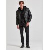 FUNKY BUDDHA  ΑΝΔΡΙΚΟ JACKET ΔΕΡΜΑΤΙΝΗ FBM010-061-01 BLACK