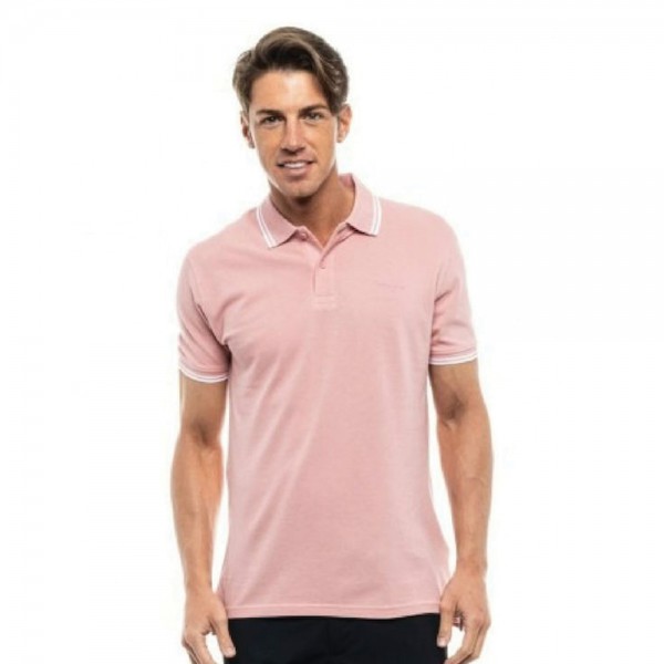 SPLENDID ΚΟΝΤΟΜΑΝΙΚΟ POLO T-SHIRT ΜΕ ΤΥΠΩΜΑ 47-206-006 PINK