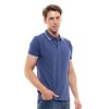 BISTON ΚΟΝΤΟΜΑΝΙΚΟ POLO T-SHIRT ΜΕ ΤΥΠΩΜΑ 47-206-010 INDIGO