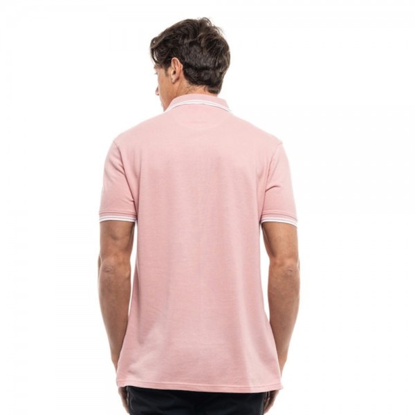 BISTON ΚΟΝΤΟΜΑΝΙΚΟ POLO T-SHIRT ΜΕ ΤΥΠΩΜΑ 47-206-010 PINK