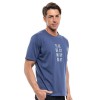 BISTON ΚΟΝΤΟΜΑΝΙΚΟ  T-SHIRT ΜΕ ΤΥΠΩΜΑ 47-206-023 INDIGO