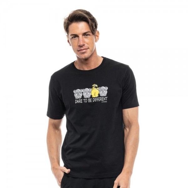 SPLENDID ΚΟΝΤΟΜΑΝΙΚΟ  T-SHIRT ΜΕ ΤΥΠΩΜΑ 47-206-031 BLACK