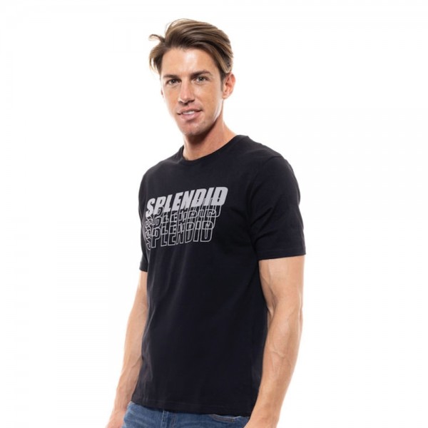 SPLENDID ΚΟΝΤΟΜΑΝΙΚΟ  T-SHIRT ΜΕ ΤΥΠΩΜΑ 47-206-047 BLACK