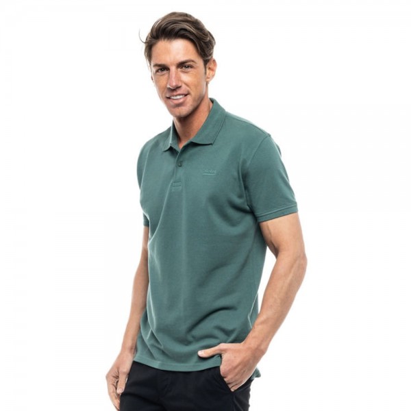 BISTON ΚΟΝΤΟΜΑΝΙΚΟ POLO T-SHIRT ΜΕ ΤΥΠΩΜΑ 47-206-081 GREEN