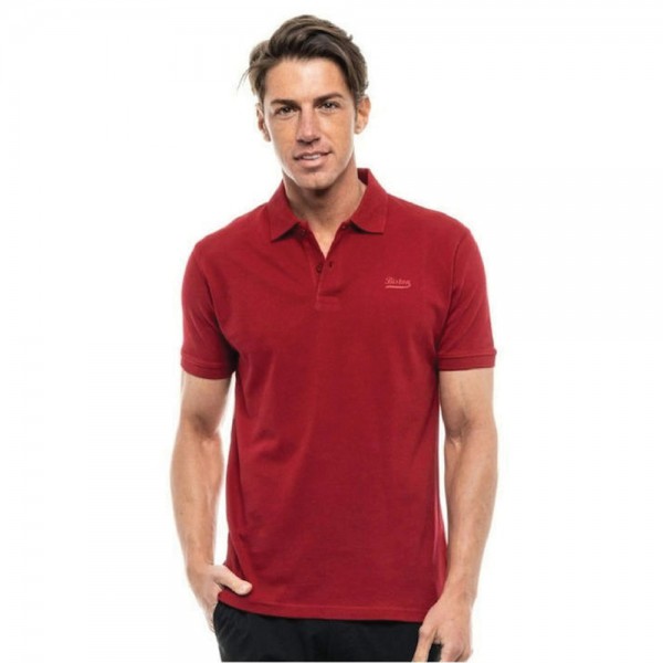 BISTON ΚΟΝΤΟΜΑΝΙΚΟ POLO T-SHIRT ΜΕ ΤΥΠΩΜΑ 47-206-081 RED