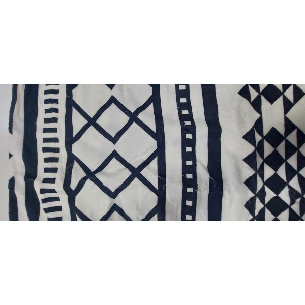 ΠΕΤΣΕΤΑ ΘΑΛΑΣΣΗΣ  BOHO WHITE BLACK  150CM