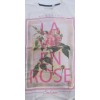 SOULSTAR T-SHIRT ΚΟΝΤΟΜΑΝΙΚΟ FLOWERS ΛΕΥΚΟ