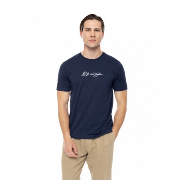 BISTON FASHION ΚΟΝΤΟΜΑΝΙΚΟ T-SHIRT 51-206-009 NAVY