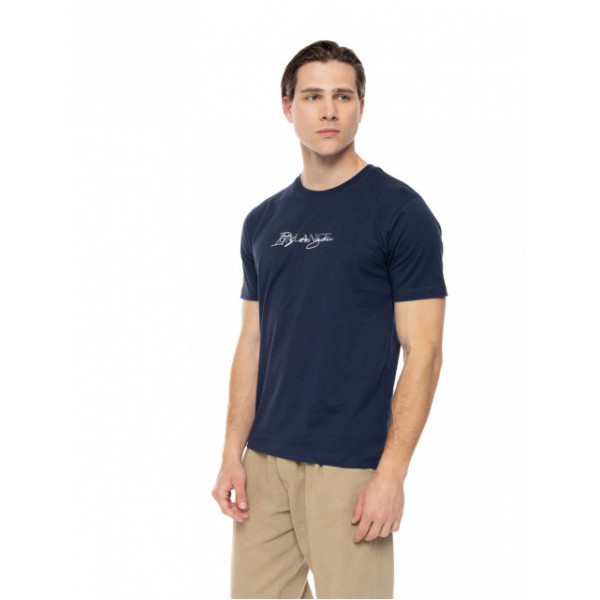 BISTON FASHION ΚΟΝΤΟΜΑΝΙΚΟ T-SHIRT 51-206-009 NAVY