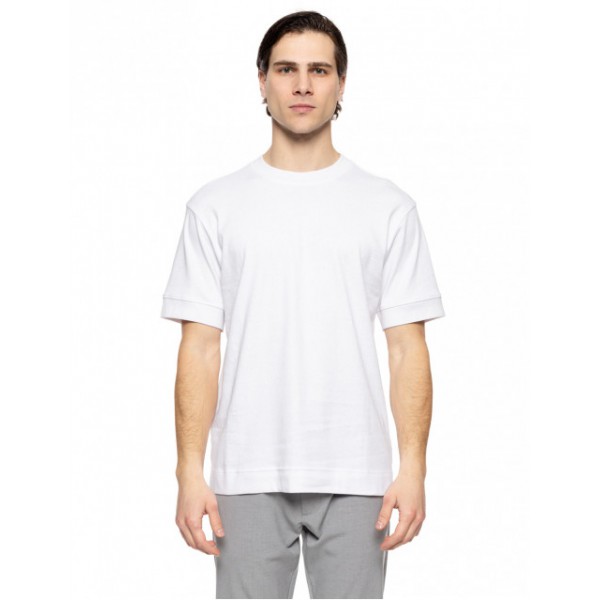 BISTON FASHION ΚΟΝΤΟΜΑΝΙΚΟ  T-SHIRT 51-206-047 WHITE