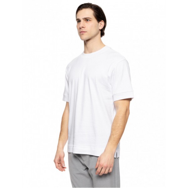 BISTON FASHION ΚΟΝΤΟΜΑΝΙΚΟ  T-SHIRT 51-206-047 WHITE