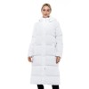 SPLENDID ΓΥΝΑΙΚΕΙΟ ΜΠΟΥΦΑΝ PUFFER ΜΕ ΚΟΥΚΟΥΛΑ 46-101-023 WHITE