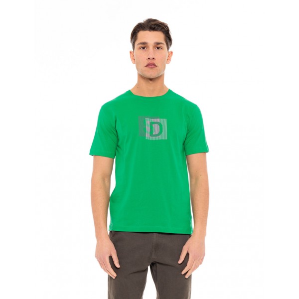 SPLENDID ΚΟΝΤΟΜΑΝΙΚΟ  T-SHIRT ΜΕ ΣΤΑΜΠΑ 49-206-011 GREEN