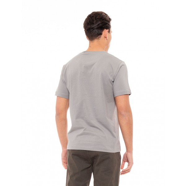 SPLENDID ΚΟΝΤΟΜΑΝΙΚΟ  T-SHIRT ΜΕ ΣΤΑΜΠΑ 49-206-017 LT GREY