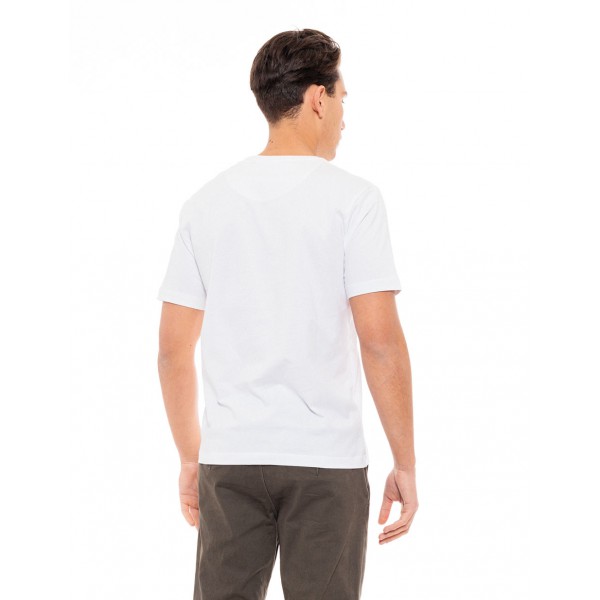 SPLENDID ΚΟΝΤΟΜΑΝΙΚΟ  T-SHIRT ΜΕ ΣΤΑΜΠΑ 49-206-017 WHITE