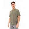 BISTON ΚΟΝΤΟΜΑΝΙΚΟ  T-SHIRT ΜΕ ΣΤΑΜΠΑ 49-206-018 KHAKI