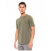 BISTON ΚΟΝΤΟΜΑΝΙΚΟ  T-SHIRT ΜΕ ΣΤΑΜΠΑ 49-206-028 KHAKI