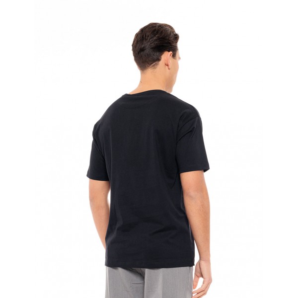 BISTON ΚΟΝΤΟΜΑΝΙΚΟ  T-SHIRT ΜΕ ΣΤΑΜΠΑ 49-206-032 BLACK