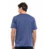 BISTON ΚΟΝΤΟΜΑΝΙΚΟ  T-SHIRT ΜΕ ΤΥΠΩΜΑ 47-206-023 INDIGO