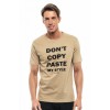 SPLENDID ΚΟΝΤΟΜΑΝΙΚΟ  T-SHIRT ΜΕ ΤΥΠΩΜΑ 47-206-046 BEIGE