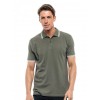 BISTON ΚΟΝΤΟΜΑΝΙΚΟ POLO T-SHIRT ΜΕ ΤΥΠΩΜΑ 47-206-010 KHAKI