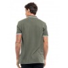 BISTON ΚΟΝΤΟΜΑΝΙΚΟ POLO T-SHIRT ΜΕ ΤΥΠΩΜΑ 47-206-010 KHAKI