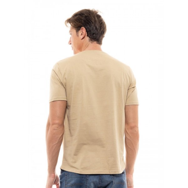 BISTON ΚΟΝΤΟΜΑΝΙΚΟ  T-SHIRT ΜΕ ΤΥΠΩΜΑ 47-206-002 DK BEIGE