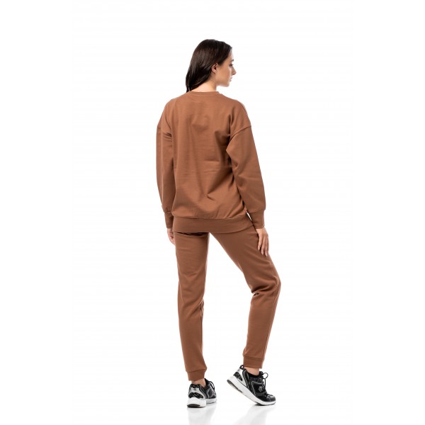 BODYMOVE ΓΥΝΑΙΚΕΙΑ ΜΠΛΟΥΖΑ ΡΙΠ ΛΥΚΡΑ 1417 BROWN