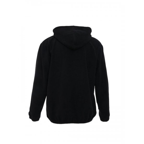 BODYMOVE ΖΑΚΕΤΑ ΜΕ ΚΟΥΚΟΥΛΑ FLEECE  BLACK  1375