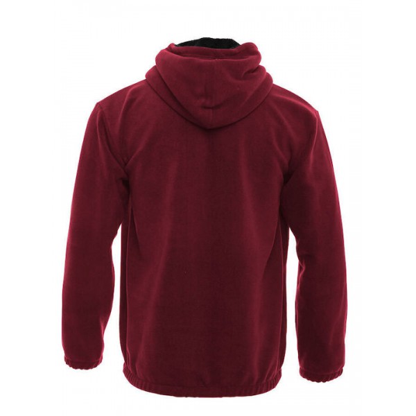 BODYMOVE ΖΑΚΕΤΑ ΜΕ ΚΟΥΚΟΥΛΑ FLEECE BORDO 1375