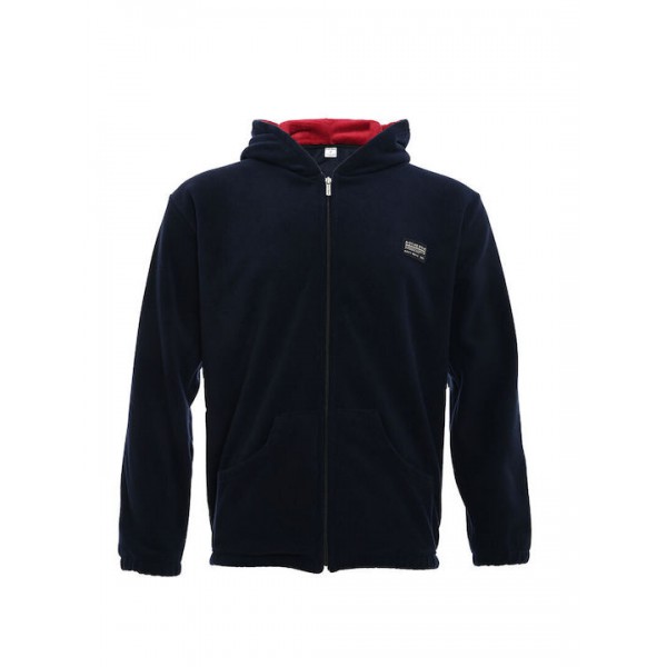 BODYMOVE ΖΑΚΕΤΑ ΜΕ ΚΟΥΚΟΥΛΑ FLEECE  NAVY  1375