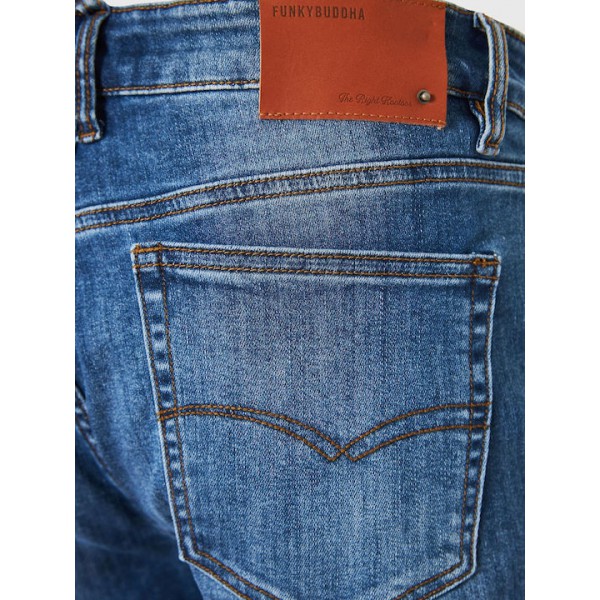 FUNKY BUDDHA JEAN ΑΝΔΡΙΚΟ ΠΑΝΤΕΛΟΝΙ  FBM010-079-02 MD BLUE