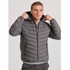 FUNKY BUDDHA PUFFER BOMBER ΜΕ ΚΟΥΚΟΥΛΑ  FBM010-002-01 GREY