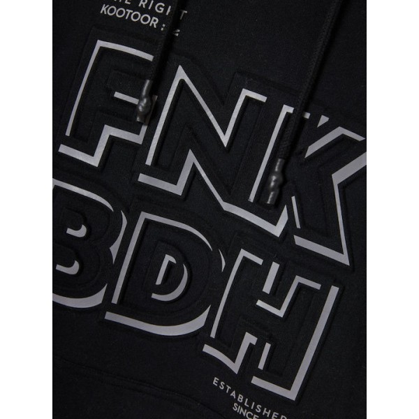 FUNKY BUDDHA BLACK RELAXED ΦΟΥΤΕΡ EMBOSSED FBM010-018-06 BLACK