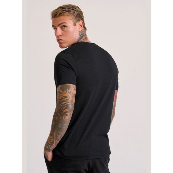 FUNKY BUDDHA ΑΝΔΡΙΚΟ T-SHIRT  FBM010-013-04 BLACK