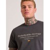 FUNKY BUDDHA ΑΝΔΡΙΚΟ T-SHIRT  FBM010-003-04 ANTHRACITE