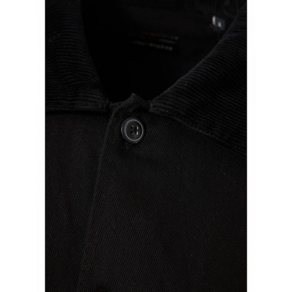 FUNKY BUDDHA  ΑΝΔΡΙΚΟ OVERSHIRT ΚΟΤΛΕ ΠΟΥΚΑΜΙΣΟ BLACK FBM010-075-05