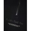 FUNKY BUDDHA BLACK RELAXED ΦΟΥΤΕΡ HALF ZIP FBM010-011-06