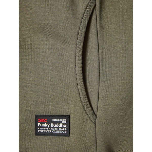 FUNKY BUDDHA CEMENT RELAXED ΦΟΥΤΕΡ HALF ZIP FBM010-011-06