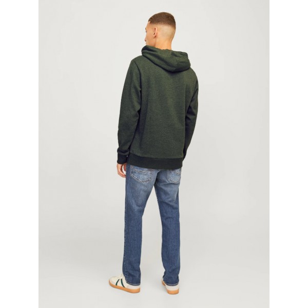 JACK & JONES ΑΝΔΡΙΚΟ ΦΟΥΤΕΡ ΜΕ ΚΟΥΚΟΥΛΑ 12256848 KOMBU GREEN