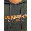 JACK & JONES ΑΝΔΡΙΚΟ ΦΟΥΤΕΡ ΜΕ ΚΟΥΚΟΥΛΑ 12256848 KOMBU GREEN