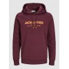 JACK & JONES ΑΝΔΡΙΚΟ ΦΟΥΤΕΡ ΜΕ ΚΟΥΚΟΥΛΑ 12256848 VINEYARD WINE