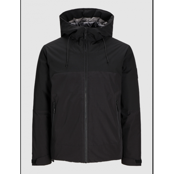 JACK & JONES ΑΝΔΡΙΚΟ ΜΠΟΥΦΑΝ  ΜΕ ΚΟΥΚΟΥΛΑ BLACK 12260486