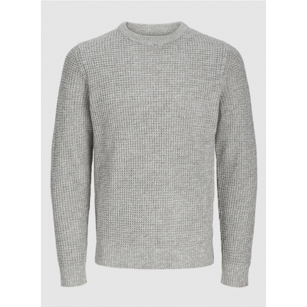 JACK & JONES ΠΛΕΚΤΟ  ΠΟΥΛΟΒΕΡ 12270919 GREY MEL