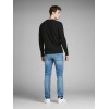 JACK & JONES ΠΛΕΚΤΟ ΛΕΠΤΟ ΠΟΥΛΟΒΕΡ BLACK 12137190