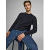 JACK & JONES ΠΛΕΚΤΟ ΛΕΠΤΟ ΠΟΥΛΟΒΕΡ NAVY 12137190