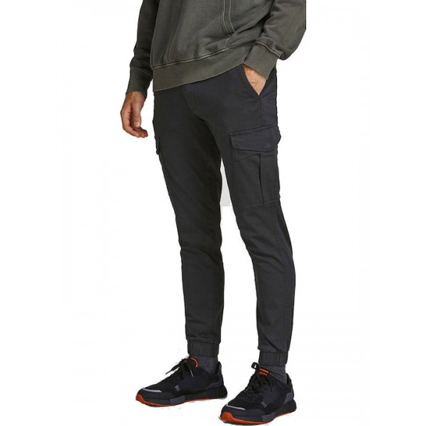 JACK & JONES ΑΝΔΡΙΚΟ CARGO ΠΑΝΤΕΛΟΝΙ 12186889 BLACK