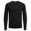 JACK & JONES ΠΛΕΚΤΟ ΛΕΠΤΟ ΠΟΥΛΟΒΕΡ BLACK 12137190